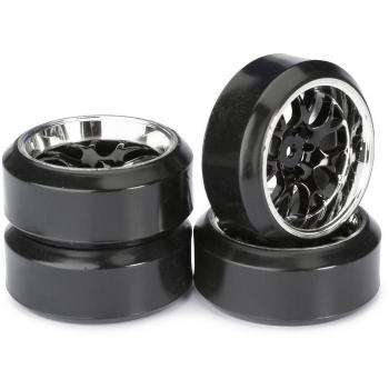 C Wabe 1:10 Ruote Complete Drifter in Cromo
