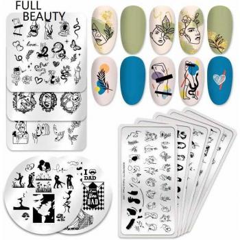 Stampi a forma di fiore in acciaio inox per nail art