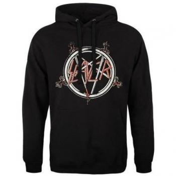 Slayer XL Sudadera con Capucha y Pentagrama Negro para Adultos