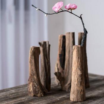 Pine artificial flower vase
