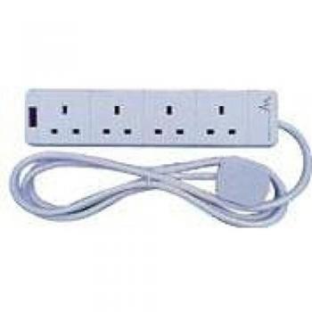 Mercury 4 Gang Surge Protection Extension Lead 5m