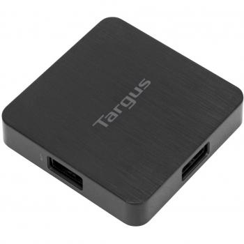 Targus High‑Speed 4‑Port USB 3.0 Hub – Matte Black