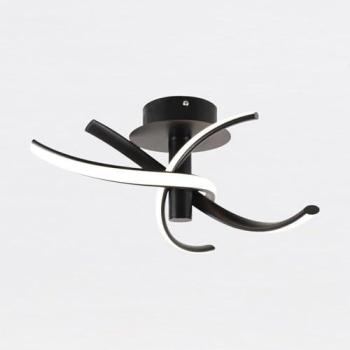 First Choice Black Twist LED Ceiling Light with Matte Finish
