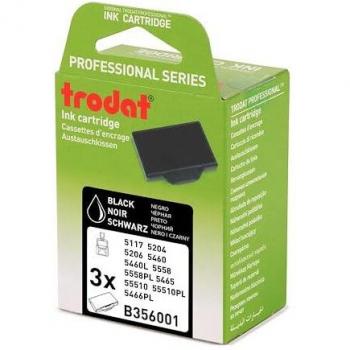 Trodat 6/56 Noire – Pack de 3 cartouches d'encre