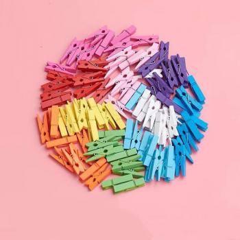 Pinzas Decorativas de Papel y Ropa 10 piezas