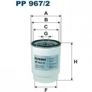 Filtro de combustible FILTRON PP 967/2, alta eficiencia