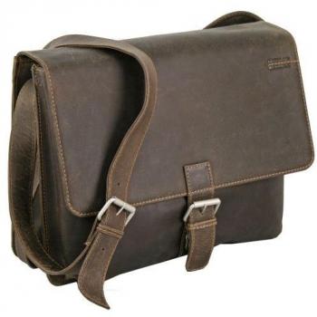 Greenland Nature Westcoast 36 cm Brown Leather Messenger