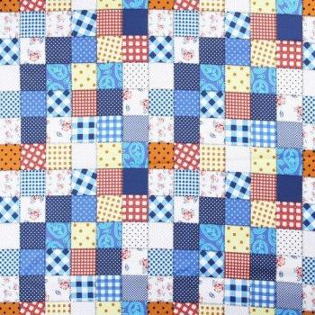 Plaid multifonction rouge en coton complet