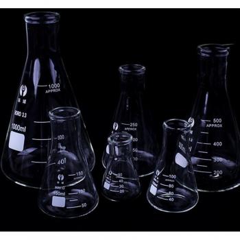 Flacon de laboratoire en verre borosilicate, 50-1000 mL, col étroit