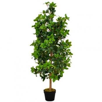 VidaXL Synthetic Laurel Tree with Pot Green 120 cm