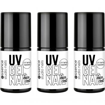 Essence UV Gel Nagelbasislack, 3-teilig