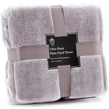 Charcoal Luxe Throw – Ultra Plush 140×200