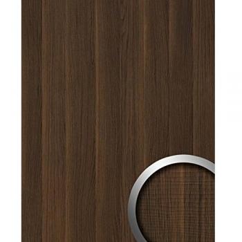 Antigrav NUTWOOD Panneau décoratif texturé d'aspect bois mate autoadhesivo brun brun-foncé 2,6 m2