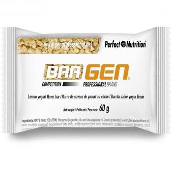 Unisex GenPro Lemon Blanc 60g Fitness Bars – 40 Count