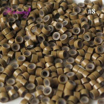 1000er Pack Mikro-Ringe Dunkelblond für Haarverlängerungen