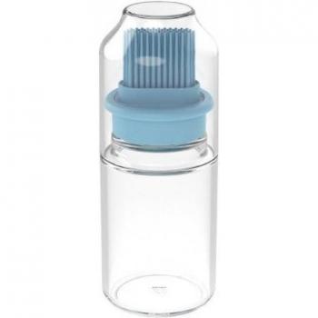 Bouteille à huile avec brosse et couvercle