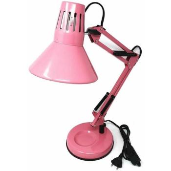 Rosa Glow: Lampada da Scrivania con Braccio Scollegabile e Morsetto