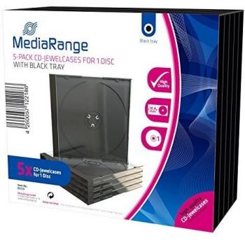 MediaRange BOX31 Caja para CD 1 disco Transparente