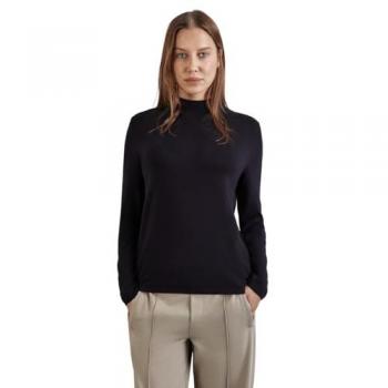 Street One Langarm Rollkragenpullover, Damen, Blau