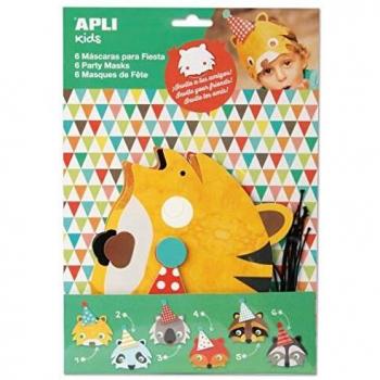 Apli Kids 14489 Party Animal Masks (One Size Fits All)
