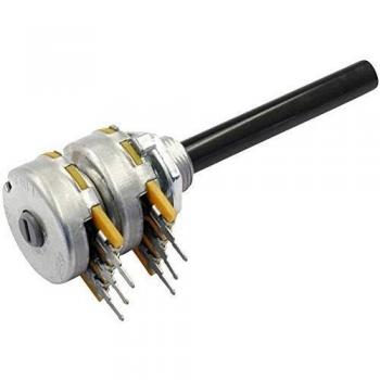 Potentiomètre rotatif 22 kΩ OMEG stéréo 0.2 W