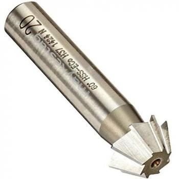 Fraise conique DIN 1833 D Type N – Ø 20 mm, 60°, 8 lames en HSS‑Co – Maykest