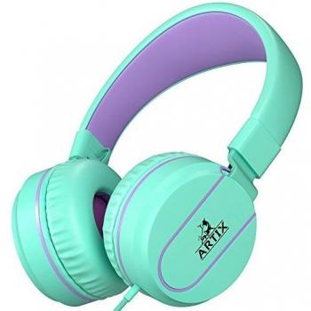 Auriculares Plegables con Micrófono Artix, Estéreo NRGSound para Niños y Adultos (Rosado)