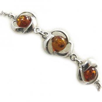 Bronze‑Tinted Silver Bracelet “Inspiration” – 10 mm Brown & Rhodium Accents