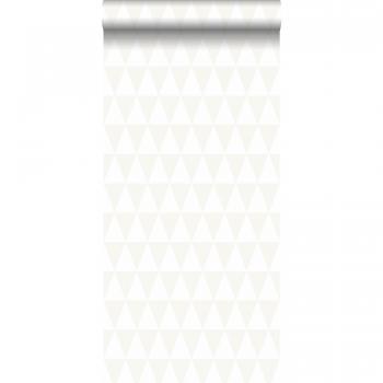 Papier peint motif triangle blanc haut de gamme
