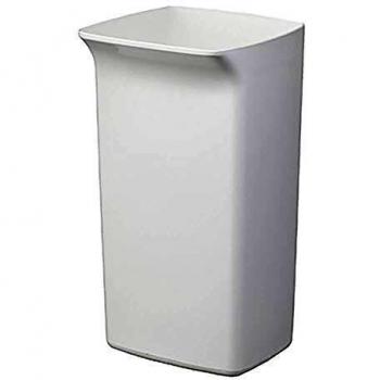 Durable DURABIN Plastic Waste Recycling Bin Rectangular 40 Litre with Red Lid