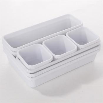 Compact Interlocking Drawer Dividers Set (8 pcs)