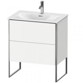 XSquare Lavabo Duravit 71×84×48 cm – Bleu nuit mat, double coulissant