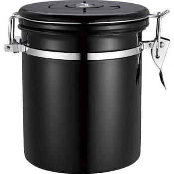 Dried Fruit Tea Container with Exhaust Valve 304 Stainless Steel 1.5/1.8L