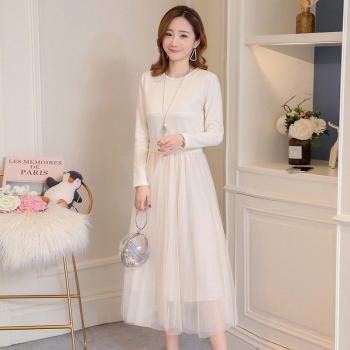 Mesh Lactation Dress for Spring and Autumn