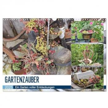 CALVENDO Wandkalender Gartenzauber (Wandkalender 2025 DIN A3 quer), CALVENDO Monatskalender