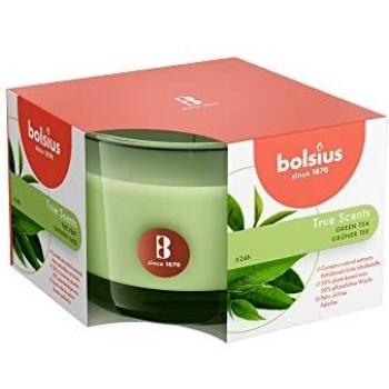 Bolsius “Green Tea” Duftkerze im Glas, True Scents