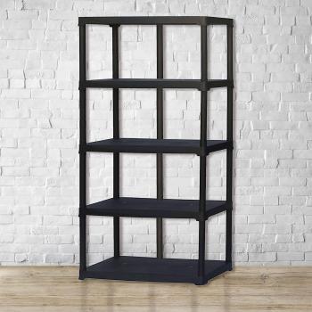 Étagère Triniveau 100x45h176 cm – Anthracite, Made in Italy