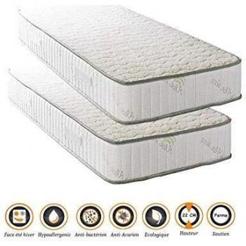 Lot de 2 Matelas 70x190 cm