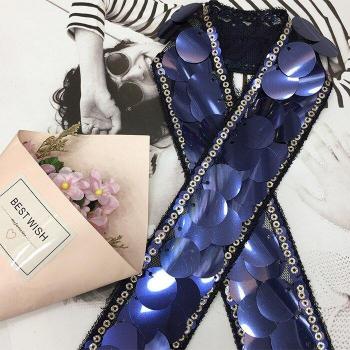 Decorative Sequin Lace Ribbons for Sewing and Embellishment Purposes