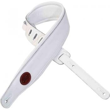 Levy's MSS2-WHT Leather Guitar Strap, Classic White – 2019