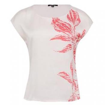 COMMA Damen T-Shirt in Weiß | Größe 40