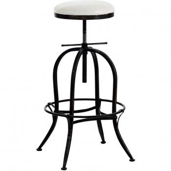 Taburete Industrial Bronce+PVC Altura Variable
