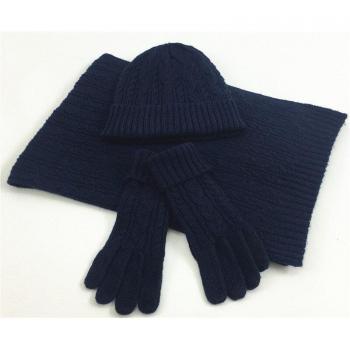 Winter Knit Accessories Set for Women: Beanie, Scarf, Gloves