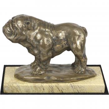 Figurine de chien marron Bulldog I