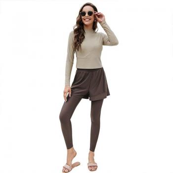 Langarm Badeanzug für Plus-Size