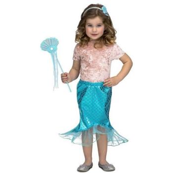 Kinderkostüm „Andere Ich“ – Blaue Sirene für 3 bis 6 Jahre