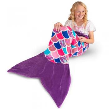 Couverture Fin Fun Sirène Fille Orchidée de Mer