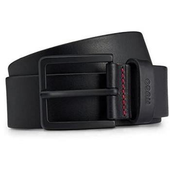 Ceinture HUGO pour homme Gionios noire en cuir Sz40