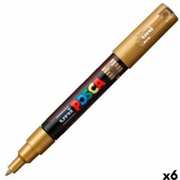 Markere POSCA PC-1M Gold (6 unità) con punta fine 0,7 mm