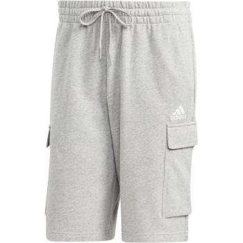 Pantalon cargo adidas Essentials en tissu côtelé français, gris clair, taille L homme